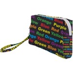 Red-yellow-blue-green-purple Wristlet Pouch Bag (Small)