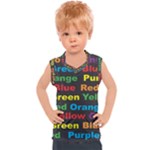 Red-yellow-blue-green-purple Kids  Sport Tank Top