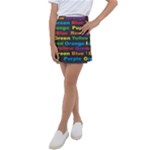 Red-yellow-blue-green-purple Kids  Tennis Skirt