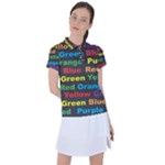 Red-yellow-blue-green-purple Women s Polo Tee