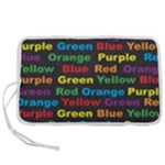 Red-yellow-blue-green-purple Pen Storage Case (S)