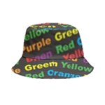 Red-yellow-blue-green-purple Bucket Hat