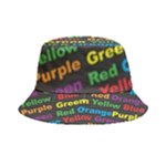 Red-yellow-blue-green-purple Inside Out Bucket Hat