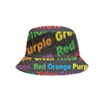 Red-yellow-blue-green-purple Inside Out Bucket Hat (Kids)