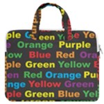 Red-yellow-blue-green-purple MacBook Pro 13  Double Pocket Laptop Bag