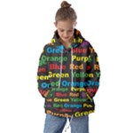 Red-yellow-blue-green-purple Kids  Oversized Hoodie