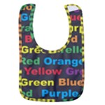 Red-yellow-blue-green-purple Baby Bib