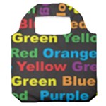 Red-yellow-blue-green-purple Premium Foldable Grocery Recycle Bag