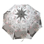 Cute Cats Seamless Pattern Folding Umbrellas