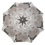 Cute Cats Seamless Pattern Straight Umbrellas