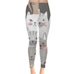 Cute Cats Seamless Pattern Leggings 