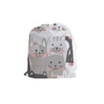 Cute Cats Seamless Pattern Drawstring Pouch (Medium)