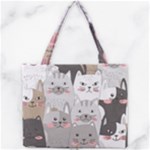 Cute Cats Seamless Pattern Mini Tote Bag