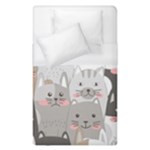 Cute Cats Seamless Pattern Duvet Cover (Single Size)