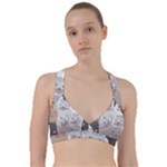 Cute Cats Seamless Pattern Sweetheart Sports Bra