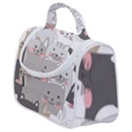 Cute Cats Seamless Pattern Satchel Handbag