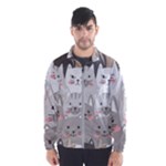 Cute Cats Seamless Pattern Men s Windbreaker