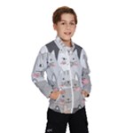 Cute Cats Seamless Pattern Kids  Windbreaker