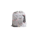 Cute Cats Seamless Pattern Drawstring Pouch (XS)