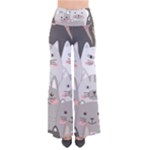 Cute Cats Seamless Pattern So Vintage Palazzo Pants