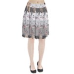 Cute Cats Seamless Pattern Pleated Skirt