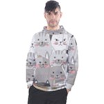 Cute Cats Seamless Pattern Men s Pullover Hoodie