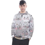 Cute Cats Seamless Pattern Men s Pullover Hoodie