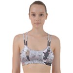 Cute Cats Seamless Pattern Line Them Up Sports Bra