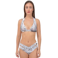 Double Strap Halter Bikini Set 