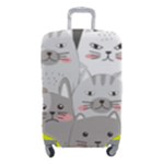 Cute Cats Seamless Pattern Luggage Cover (Small)