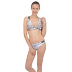 Cute Cats Seamless Pattern Classic Banded Bikini Set 