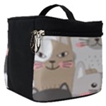 Cute Cats Seamless Pattern Make Up Travel Bag (Small)