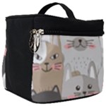 Cute Cats Seamless Pattern Make Up Travel Bag (Big)