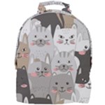 Cute Cats Seamless Pattern Mini Full Print Backpack