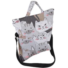 Fold Over Handle Tote Bag 