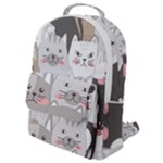 Cute Cats Seamless Pattern Flap Pocket Backpack (Small)