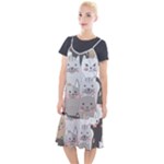 Cute Cats Seamless Pattern Camis Fishtail Dress