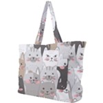 Cute Cats Seamless Pattern Simple Shoulder Bag