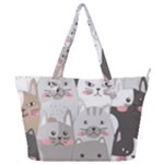 Cute Cats Seamless Pattern Full Print Shoulder Bag