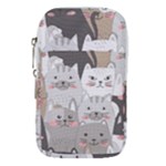 Cute Cats Seamless Pattern Waist Pouch (Large)