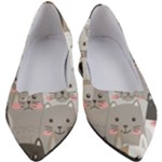 Cute Cats Seamless Pattern Women s Block Heels 