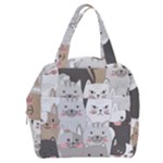 Cute Cats Seamless Pattern Boxy Hand Bag