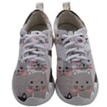 Cute Cats Seamless Pattern Mens Athletic Shoes