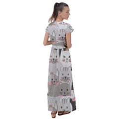 Flutter Sleeve Maxi Dress 