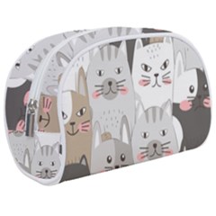 Cute Cats Seamless Pattern Make Up Case (Medium) from ArtsNow.com