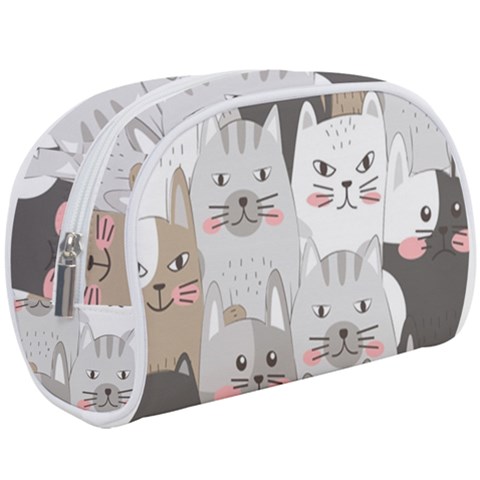 Cute Cats Seamless Pattern Make Up Case (Large) from ArtsNow.com