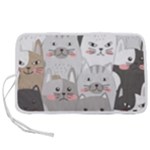 Cute Cats Seamless Pattern Pen Storage Case (L)