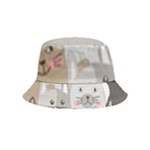 Cute Cats Seamless Pattern Bucket Hat (Kids)