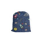 Cat-cosmos-cosmonaut-rocket Drawstring Pouch (Small)