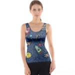 Cat-cosmos-cosmonaut-rocket Tank Top